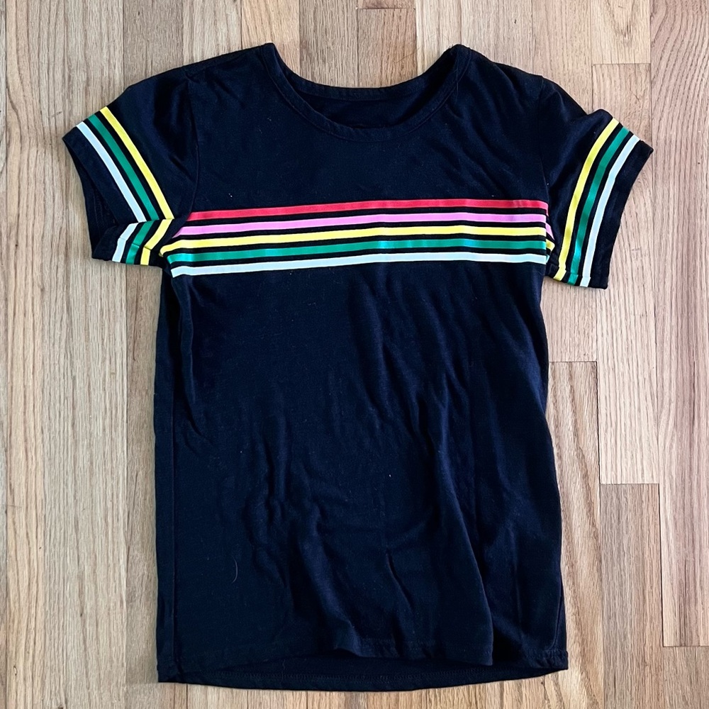 Rainbow Stripe Tee